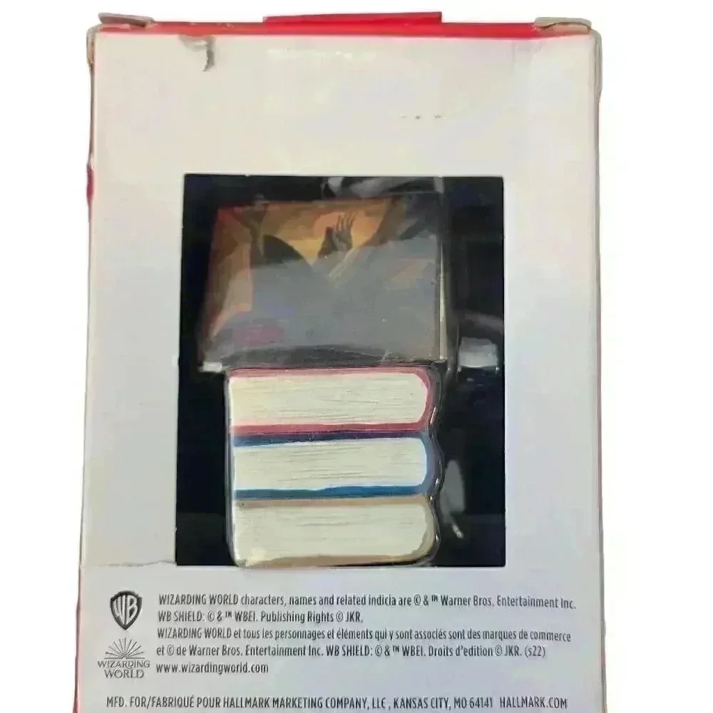 Hallmark Harry Potter Book & Wand Christmas Ornament NEW